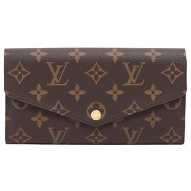 Portafoglio Sarah Monogram Marrone Louis Vuitton Marrone
