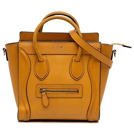 Céline Borsa da viaggio Celine in pelle gialla Nano Giallo Senape