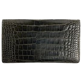 Hermès Hermes MC2 Fleming Bifold Long Wallet Black