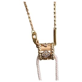 Van Cleef & Arpels Perlée Necklace in Yellow Gold and Diamonds Golden