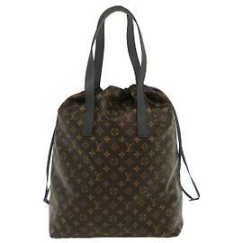 Louis Vuitton Cabas Light Drawstring Monogram Split Canvas Marrone