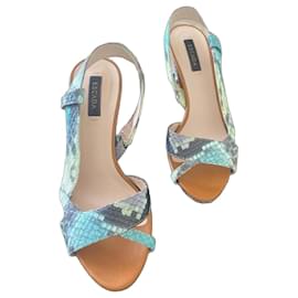 Escada Python Print Slingback Heels Multiple colors