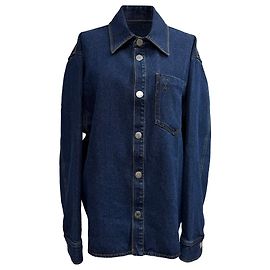 Camicia in denim oversize Ami De Cœur in cotone blu Blu