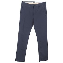 Calças Chino Retas em Algodão Azul Marinho da Acne Studios Azul Azul marinho