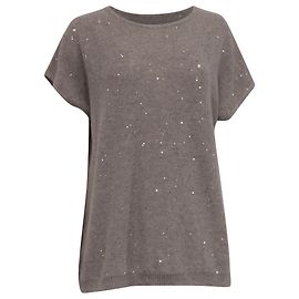Pull court en laine grise Max Mara Studio à manches courtes Gris