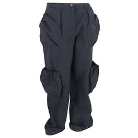 Dries Van Noten Cargo-Hose aus schwarzer Baumwolle Schwarz