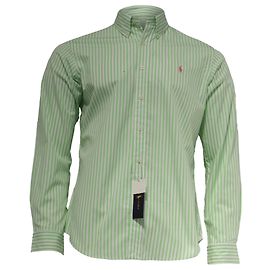 Camisa a Rayas Polo Ralph Lauren en Algodón Verde Verde