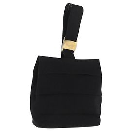 Salvatore Ferragamo Vala Clutch bag Nylon Black