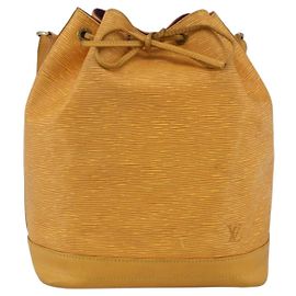 Louis Vuitton Noe Handbag Epi Leather Large Yellow
