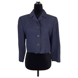 Byblos 1990s dark blue crop top jacket Blue Dark blue