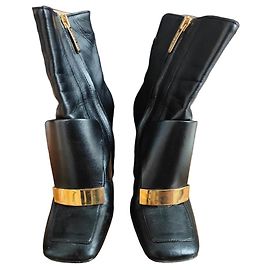 Sergio Rossi Leather Boots Black