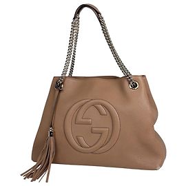 Gucci Soho Chain Schultertasche Beige