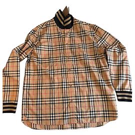 Camicia Burberry a Quadri Iconici Nero Rosso Beige