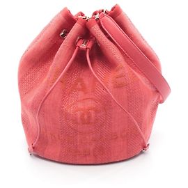 Borsa a Spalla Chanel Deauville Rosso