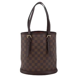 Borsa a secchiello Marais Damier GM Louis Vuitton Marrone