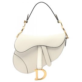 Mini bolsa Saddle da Christian Dior Branco