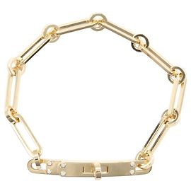 Hermès Pulsera Hermes Kelly Chaine PM con 6 diamantes Dorado Otro