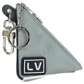 LOUIS VUITTON Monogram Satellite Porte Cles Charm Silver MP2217 LV Auth 165831M Silvery