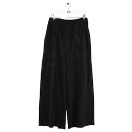 Issey Miyake Schwarze weite Hose Schwarz