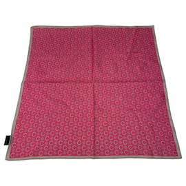 Autre Marque Sciarpa Vintage Celine C Monogram Rosa Rosa