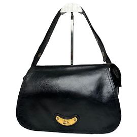 Céline Vintage Celine Paris Multiway Leather Handbag Black Black