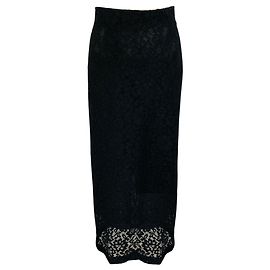 Schwarze Stretch-Spitzen-Jasmine-Maxiröcke von Proenza Schouler Schwarz