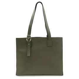 Bolsa tote horizontal com fivela Anagram Loewe Caqui
