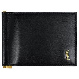 Cartera con clip Cassandra Tiny de Saint Laurent Negro