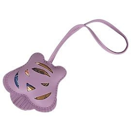 Hermès Hermes Petit H Tiger Keychain Handbag Charm Multiple colors Purple