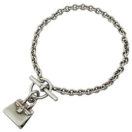 Bracciale Amuleto Birkin Hermès Argento