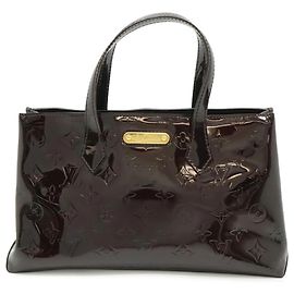 Borsa tote Louis Vuitton Monogram Vernis Wilshire PM Bordò