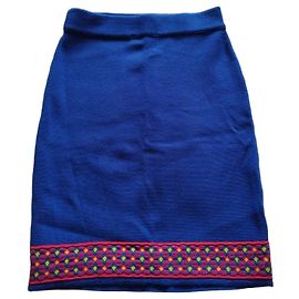 Yves Saint Laurent Mesh Skirt Pink Blue Multiple colors Green Yellow