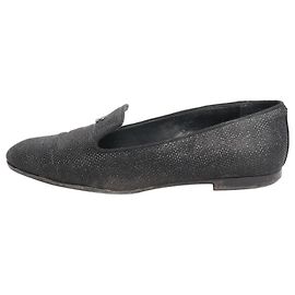 Chanel Black sparkly loafers - size EU 36.5 Black