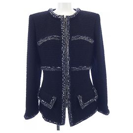 Chanel Collarless Jacket Black