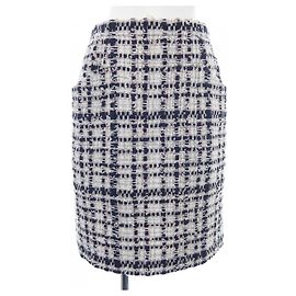Saia Chanel Preto Rosa Branco