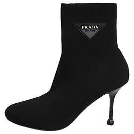 Prada Black sock boots - EU 40.5 Black