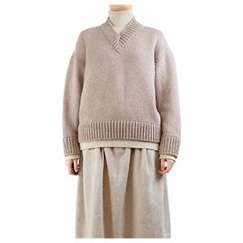 Bottega Veneta Pull en laine épais marron - taille S Marron