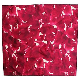 Prada Bufanda de seda rosa con estampado floral Rosa