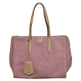 Giorgio Armani Canvas Tote Bag Pink Beige