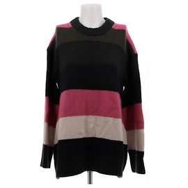 Khaite Kaschmirpullover mit Streifen Rosa Pink