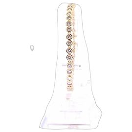 Agatha Ruiz de la Prada Pulseira dourada com strass Dourado