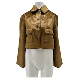 Autre Marque Weste aus Kunstfell in Camel Kamel