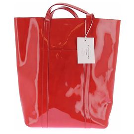SéZane "A Tote" bolsa em couro verniz vermelho Vermelho
