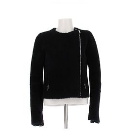 Céline Short Wool Jacket Navy Blue Black