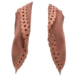 Alaïa Pink Wool Bolero Pink