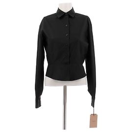Alaïa Camisa preta de algodão Preto