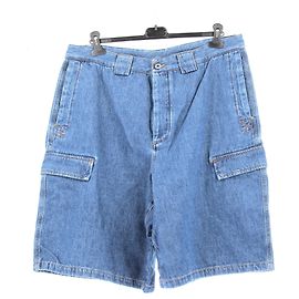 Shorts de denim azul Off White Azul