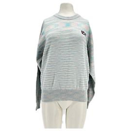 Autre Marque FILA Dreifarbiger Sweatshirt Blau Baumwolle Blau