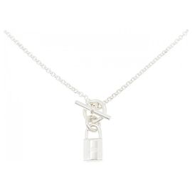 Colar Amuleto Cadena Hermès Prata