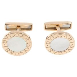 Bulgari Abotoaduras de ouro rosa Bvlgari Dourado